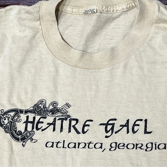 Vintage Single Stitch Atlanta Georgia Theatre Gael 1980s Crewneck Tshirt - Picture 2 of 3